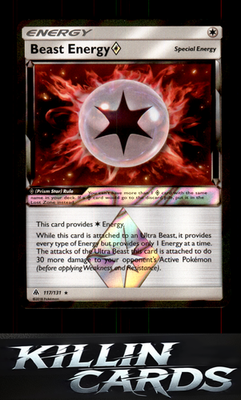 Beast Energy Prism Star 117/131 Pokemon Prism Rare SM - Forbidden Light Card NM