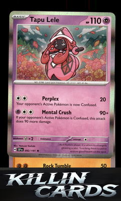 Tapu Lele 092/191 Pokemon Rare SV08: Surging Sparks Card NM