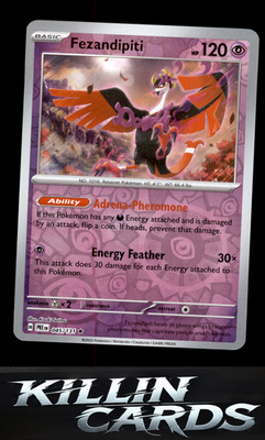 Reverse Holofoil Fezandipiti 045/131 Pokemon Rare SV: Prismatic Evolutions Card