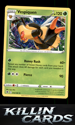 Vespiquen 012/189 Pokemon Rare SWSH10: Astral Radiance Card NM