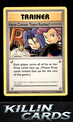 Here Comes Team Rocket! 113/108 Pokemon Secret Rare XY - Evolutions Card LP