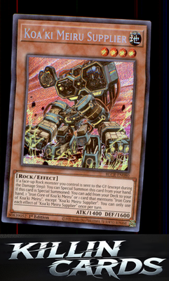 1st Edition Koa'ki Meiru Supplier BLCR-EN080 YuGiOh Secret Rare Battles of Legen