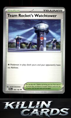 Team Rocket's Watchtower 180/182 Pokemon Uncommon SV10: Destined Rivals Card NM