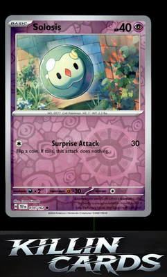 Reverse Holofoil Solosis 070/162 Pokemon Common SV05: Temporal Forces Card NM
