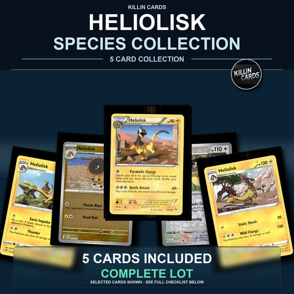 Pokemon TCG Heliolisk Species Collection 5 Different Cards
