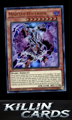 1st Edition Majesty Hyperion GFP2-EN007 YuGiOh Ultra Rare Ghosts From the Past: