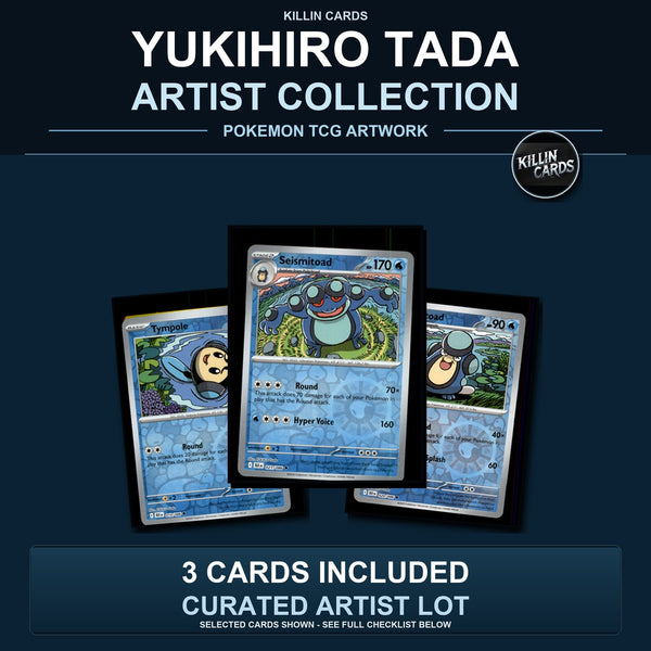Pokemon TCG Yukihiro Tada Artist Collection 3 Cards Lot