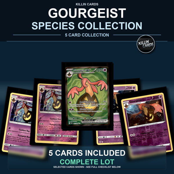 Pokemon TCG Gourgeist Species Collection 5 Different Cards