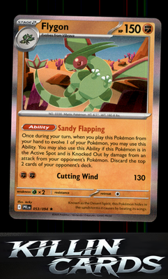 Flygon - 053/094 053/094 Pokemon Rare ME02: Phantasmal Flames Card NM