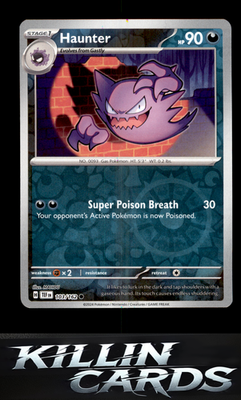 Reverse Holofoil Haunter 103/162 Pokemon Common SV05: Temporal Forces Card NM