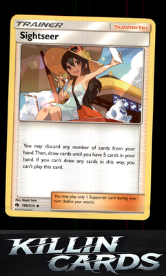 Sightseer 189/214 Pokemon Uncommon SM - Lost Thunder Card LP