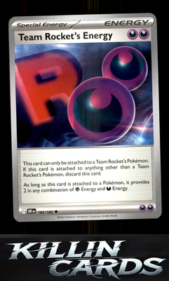 Team Rocket's Energy 182/182 Pokemon Uncommon SV10: Destined Rivals Card NM