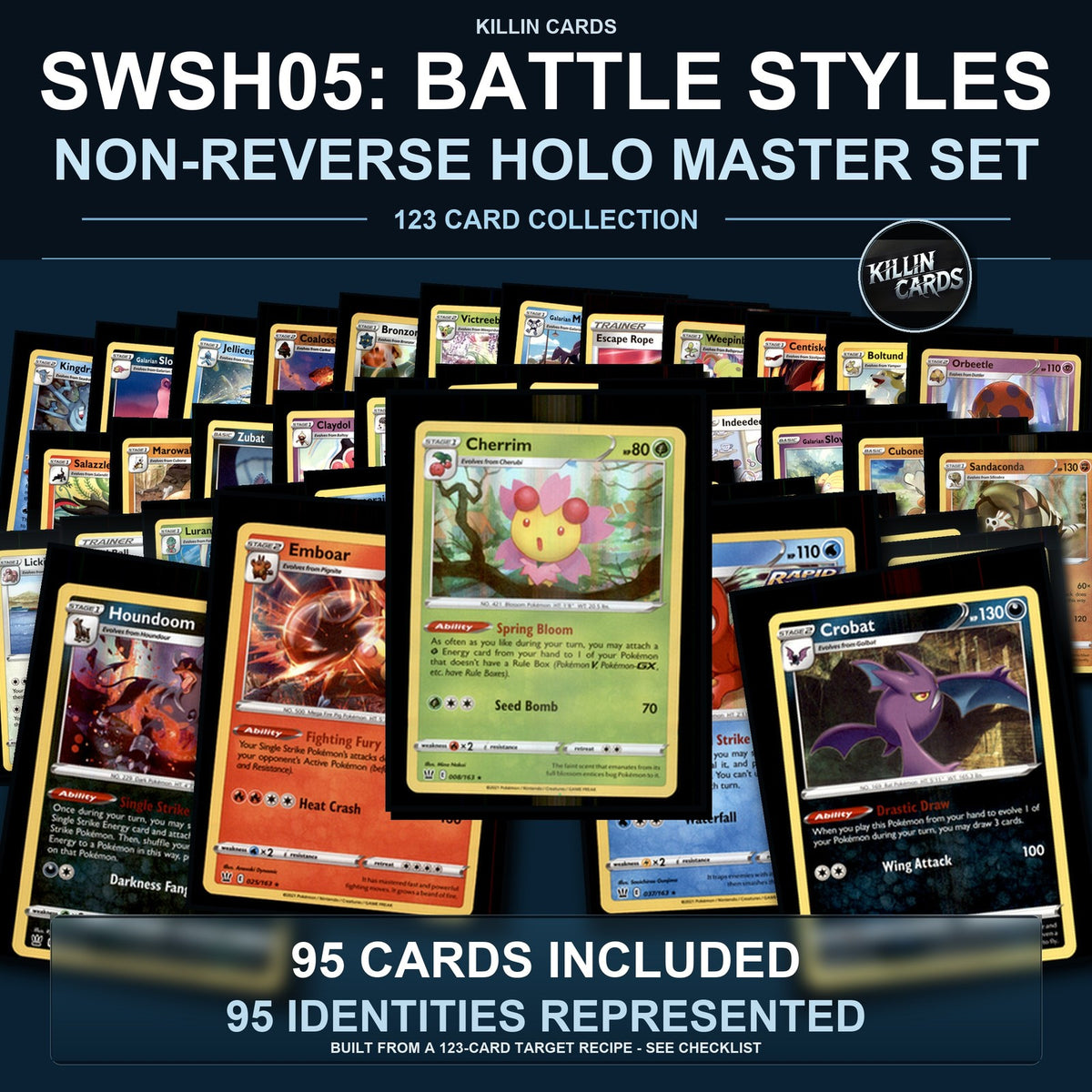 Pokemon TCG SWSH05: Battle Styles C/UC/R Standard Set 95 Cards
