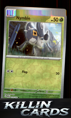 Reverse Holofoil Nymble - 014/182 014/182 Pokemon Common SV04: Paradox Rift Card