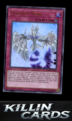1st Edition Stardust Wish DUPO-EN007 YuGiOh Ultra Rare Duel Power Card NM