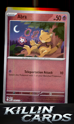 Reverse Holofoil Abra 054/132 Pokemon Common ME01: Mega Evolution Card NM