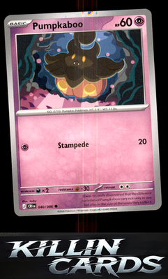Pumpkaboo 040/086 Pokemon Common ME04: Chaos Rising Card NM