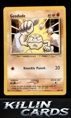 Geodude 44/64 Pokemon Common Neo Revelation Card DM