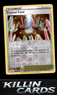 Reverse Holofoil Crystal Cave 144/203 Pokemon Uncommon SWSH07: Evolving Skies Ca