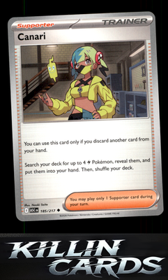 Canari - 185/217 185/217 Pokemon Uncommon ME: Ascended Heroes Card NM