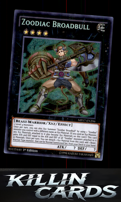 1st Edition Zoodiac Broadbull MP17-EN206 YuGiOh Secret Rare 2017 Mega-Tins Mega
