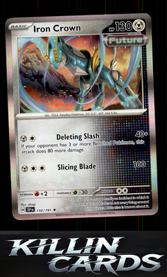 Iron Crown 132/191 Pokemon Rare SV08: Surging Sparks Card NM