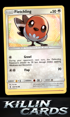 Fletchling 109/145 Pokemon Common SM - Guardians Rising Card NM
