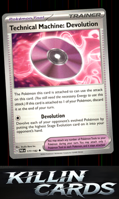 Technical Machine: Devolution 177/182 Pokemon Uncommon SV04: Paradox Rift Card N