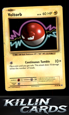 Voltorb 39/108 Pokemon Common XY - Evolutions Card LP