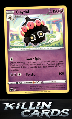 Claydol 058/163 Pokemon Rare SWSH05: Battle Styles Card NM