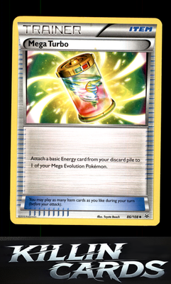 Mega Turbo 86/108 Pokemon Uncommon XY - Roaring Skies Card NM