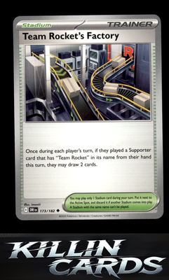 Team Rocket's Factory 173/182 Pokemon Uncommon SV10: Destined Rivals Card NM