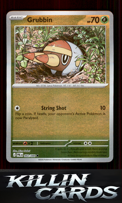 Reverse Holofoil Grubbin 002/084 Pokemon Common ME05: Pitch Black Card NM