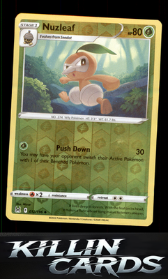 Reverse Holofoil Nuzleaf 012/196 Pokemon Uncommon SWSH11: Lost Origin Card NM