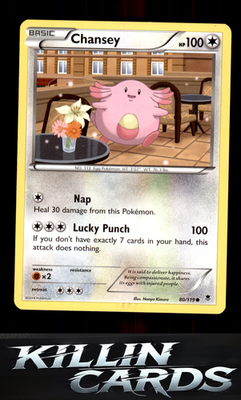 Chansey 80/119 Pokemon Common XY - Phantom Forces Card LP