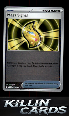 Reverse Holofoil Mega Signal 193/217 Pokemon Common ME: Ascended Heroes Card NM