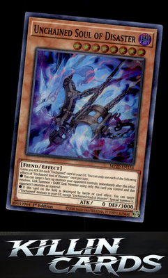 1st Edition Unchained Soul of Disaster MP20-EN154 YuGiOh Super Rare 2020 Tin of