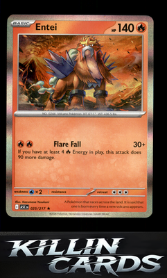 Entei 025/217 Pokemon Rare ME: Ascended Heroes Card NM