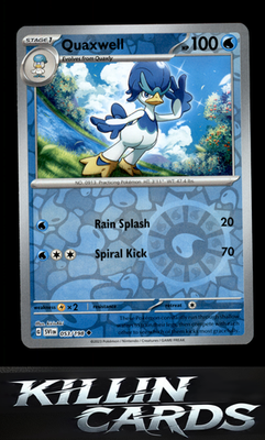 Reverse Holofoil Quaxwell 053/198 Pokemon Uncommon SV01: Scarlet & Violet Base S