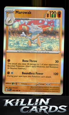 Marowak 105/165 Pokemon Rare SV: Scarlet & Violet 151 Card NM