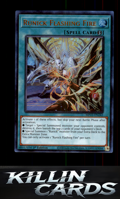 1st Edition Runick Flashing Fire MP23-EN242 YuGiOh Ultra Rare 25th Anniversary T