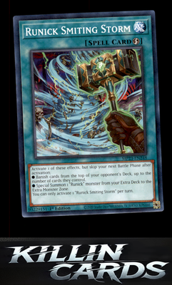 1st Edition Runick Smiting Storm MP23-EN248 YuGiOh Common 25th Anniversary Tin: