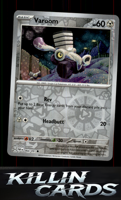 Reverse Holofoil Varoom - 064/091 064/091 Pokemon Common SV: Paldean Fates Card