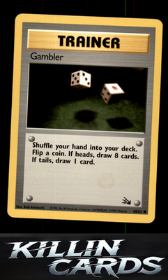 Gambler 60/62 Pokemon Common Fossil Card LP