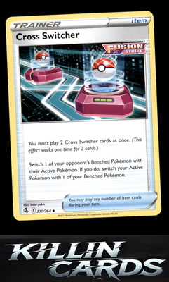 Cross Switcher 230/264 Pokemon Uncommon SWSH08: Fusion Strike Card NM