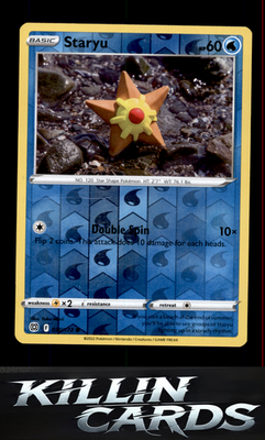 Reverse Holofoil Staryu 030/172 Pokemon Common SWSH09: Brilliant Stars Card NM