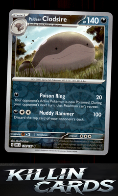 Reverse Holofoil Paldean Clodsire - 128/197 128/197 Pokemon Uncommon SV03: Obsid