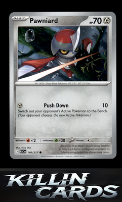 Pawniard 146/217 Pokemon Common ME: Ascended Heroes Card NM