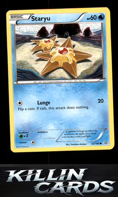 Staryu 32/160 Pokemon Common XY - Primal Clash Card LP