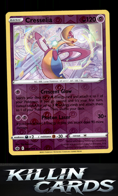Reverse Holofoil Cresselia 064/198 Pokemon Holo Rare SWSH06: Chilling Reign Card